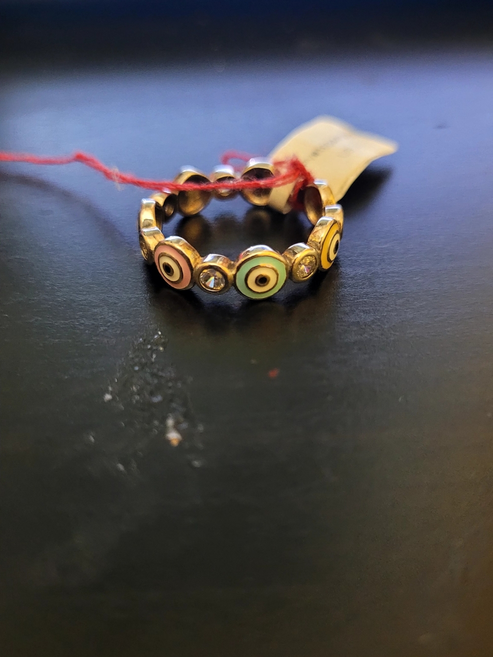 Silver Evil Eye Ring